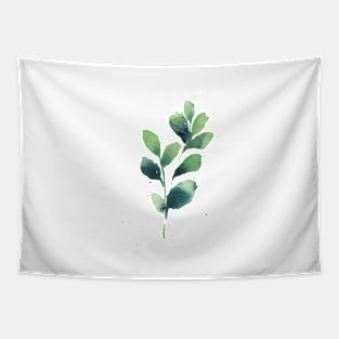 Modern leaf art, Abstract plant illustraiton 1 Tapestry