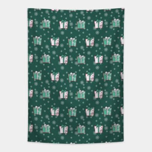 Pine Tree Gift Boxes Tapestry