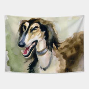 Borzoi Watercolor - Dog Lovers Tapestry