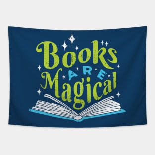 Vintage Books Are Magical // Retro Book Lover Avid Reader B Tapestry