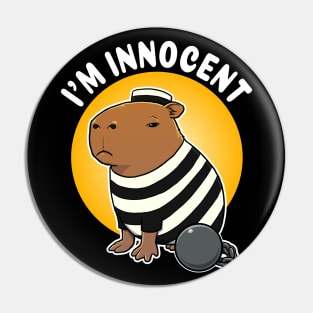 I'm innocent Capybara Jail Pin