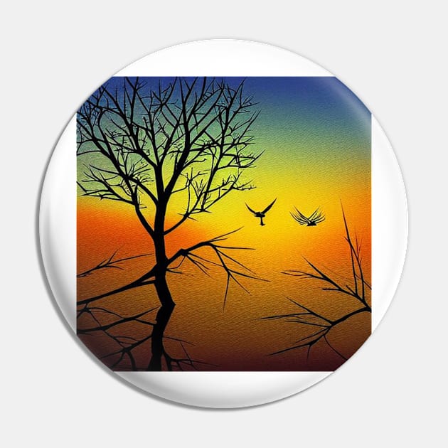 Bewitching Sunset Pin by ErikBowmanDesigns