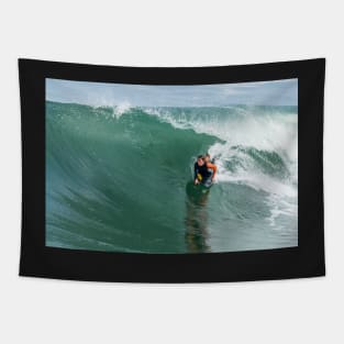 Bodyboarder in action Tapestry