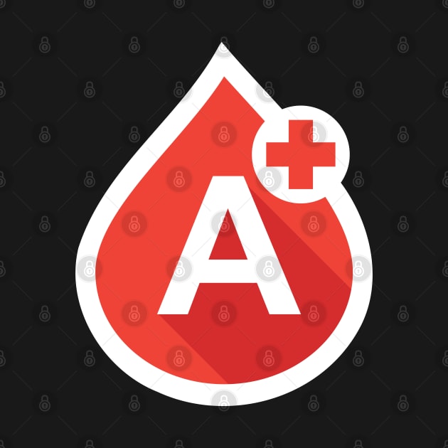 Blood Types Drops - A Positive by Illustragrump