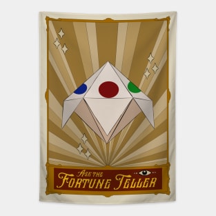 Ask The Fortune Teller Vintage Card Tapestry