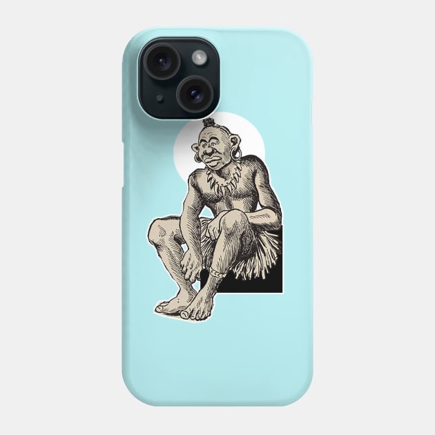 African warrior with ear rings Phone Case by Marccelus