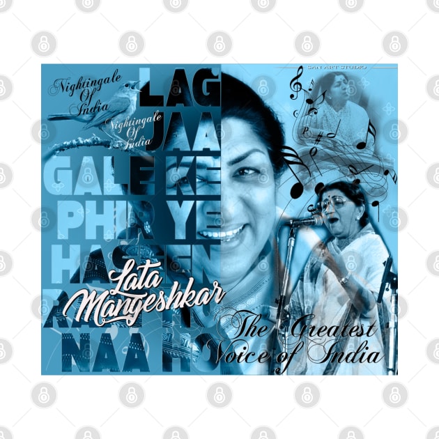 Lata Mangeshkar Artwork by SAN ART STUDIO 