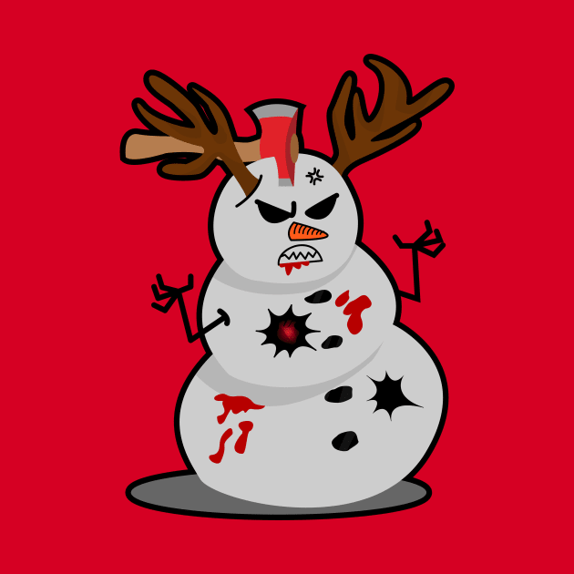 Angry snowman by MushroomEye