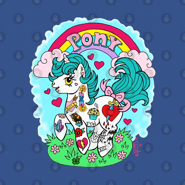 Tat Pony by Luckyponytattoo