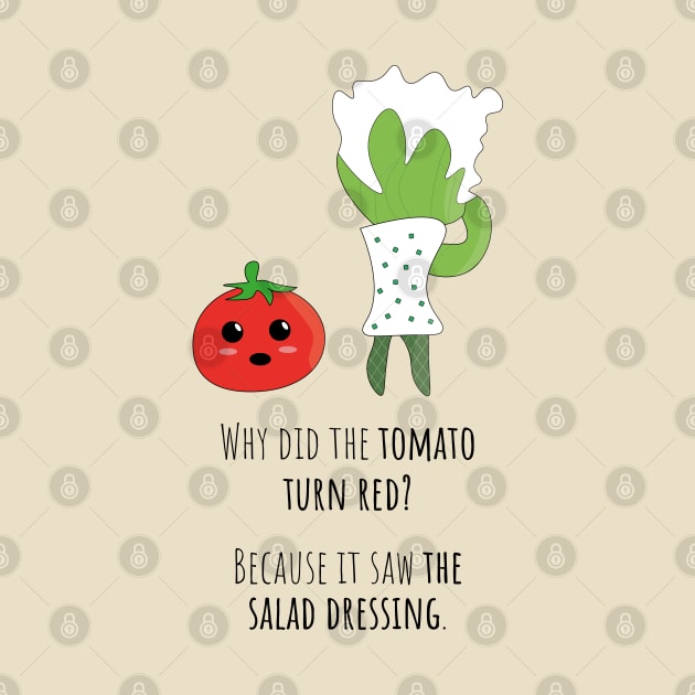 Why did the tomato turn red? - Funny vegetable joke by ErdiKara