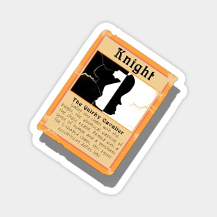 The Quirky Cavalier Chess Knight Trading Card Magnet