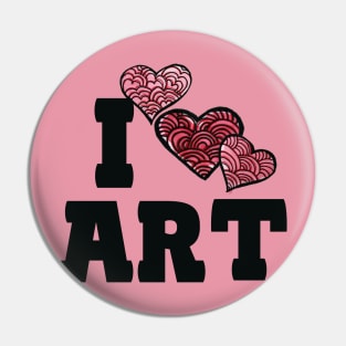 I love Art Pin