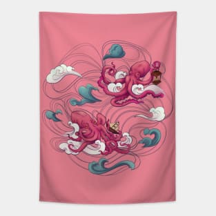 Octopus Rosé Tapestry