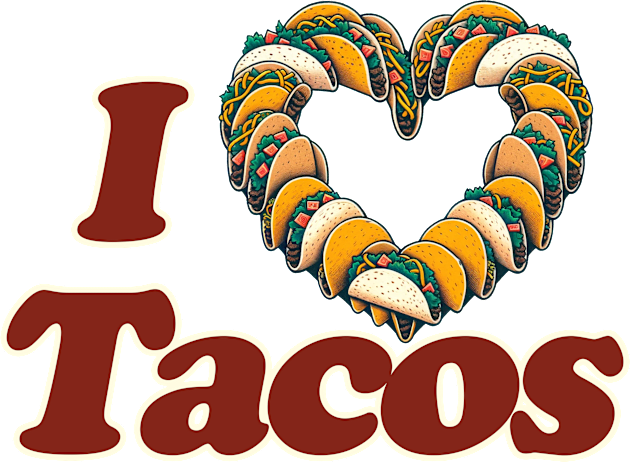 I Love Tacos Kids T-Shirt by bubbsnugg