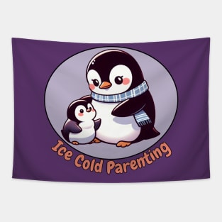 Parenting penguin Tapestry