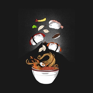 Sushi - all you can eat mountain - black version T-Shirt