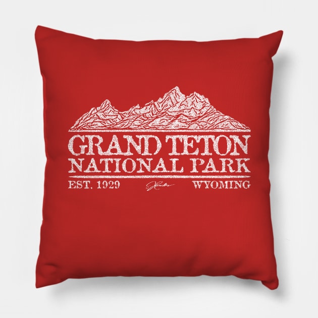 Grand Teton National Park Pillow by jcombs