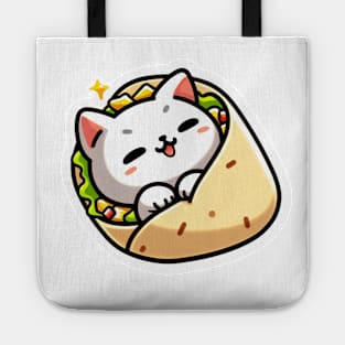burrito kitty Tote