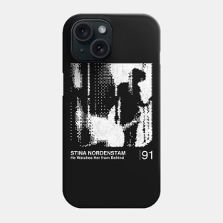 He Watches Her From Behind / Minimalist Graphic Artwork Design Phone Case