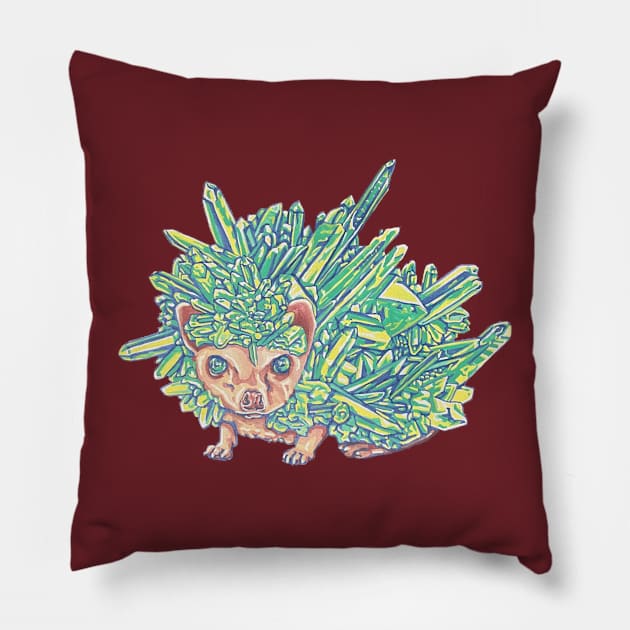 Crystal Hedgehog Pillow by RaLiz