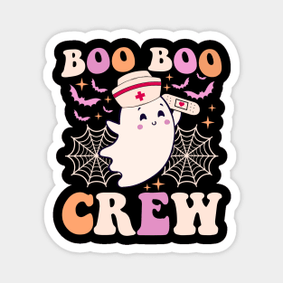 Groovy Boo Boo Crew Nurse Funny Ghost Women Halloween Nurse Magnet