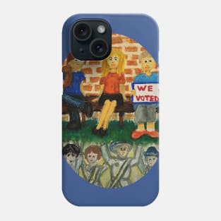 On Her Shoulders Oil Pastels (Small Print) Phone Case