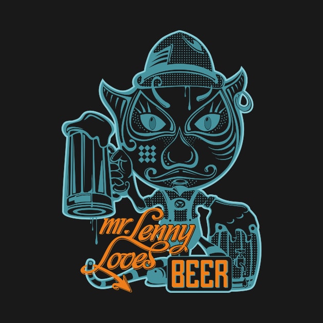 mr.Lenny loves beer / white_blue by mr.Lenny Loves ...