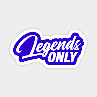 Legends Only Podcast Logo (White) Magnet