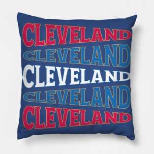 NATIONAL TEXT ART USA CLEVELAND Pillow