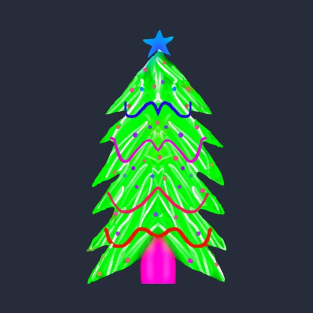 Neon Christmas Tree by Amanda1775