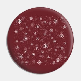 Winter Snowflakes Pattern Digital Illustration Pin