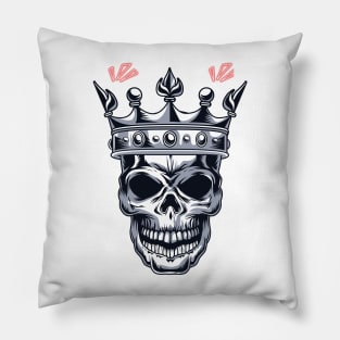 crown skull King Pillow