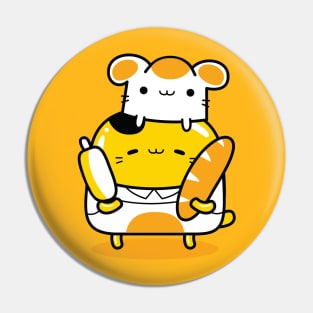 yellow cat baker profession Pin