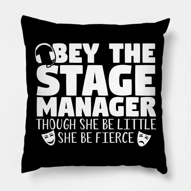 Obey The Stage Manager Pillow by thingsandthings