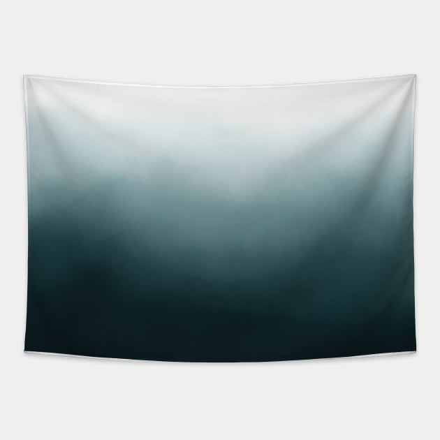 Boho Teal Blue Ombre Gradient Dip Dye Tapestry by karenmcfarland13