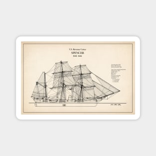 United States Revenue Cutter Spencer - SD Magnet