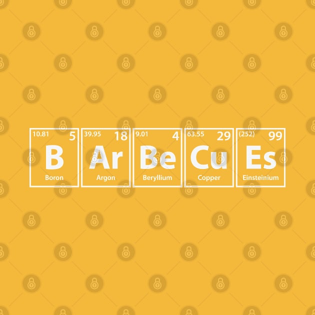 Barbecues (B-Ar-Be-Cu-Es) Periodic Elements Spelling by cerebrands