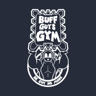 Buff guy Gym White V1 T-Shirt