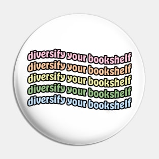 Diversify Your Bookshelf Pin