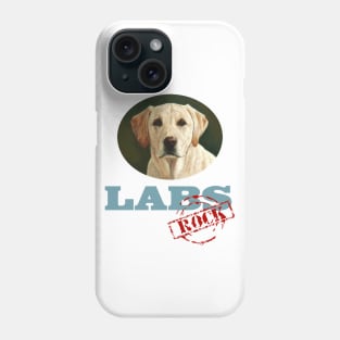 Yellow Labs Rock! Phone Case