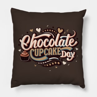 National Chocolate Cupcake Day – October Pillow