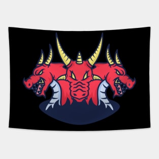 Three Head Dragons Tapestry