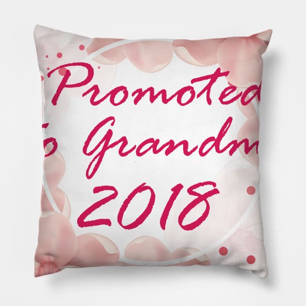 Promoted To Grandma 2018 - Great Grandma To Be Gifts Pillow by chrizy1688