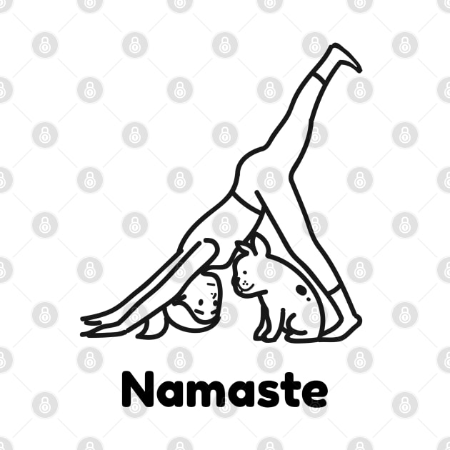 NAMASTE Yoga Dog by BeeBeeTees