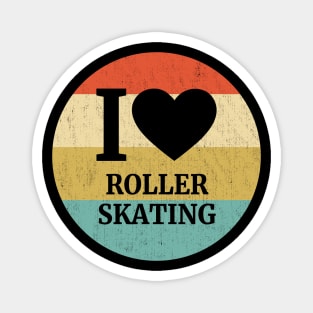 I LOVE Roller Skating Magnet