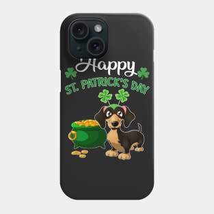 Happy St Patrick_s Day For Dachshund Lovers T shir Phone Case