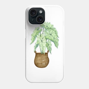 White Caladium Plant Phone Case