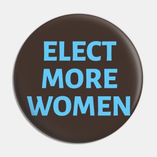 Elect More Women: Blue Pin