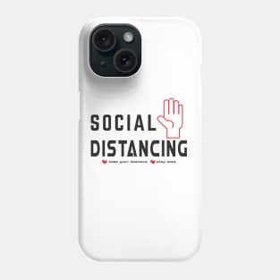 SOCIAL DISTANCING - ON LIGHT COLORS Phone Case