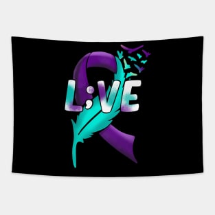 Suicide Awareness Semicolon Live L;ive Tapestry